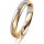 Ring 14 Karat Gelb-/Weissgold 3.5 mm sandmatt