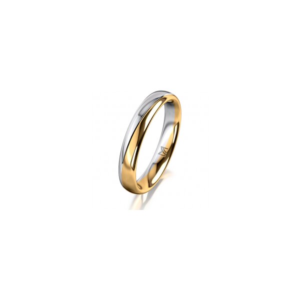 Ring 18 Karat Gelb-/Weissgold 3.5 mm poliert