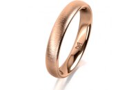 Ring 14 Karat Rotgold 3.5 mm sandmatt