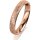 Ring 14 Karat Rotgold 3.5 mm kristallmatt