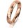 Ring 14 Karat Rotgold 3.5 mm diamantmatt