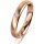Ring 14 Karat Rotgold 3.5 mm l&auml;ngsmatt 1 Brillant G vs 0,025ct