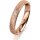 Ring 14 Karat Rotgold 3.5 mm kristallmatt 1 Brillant G vs 0,025ct