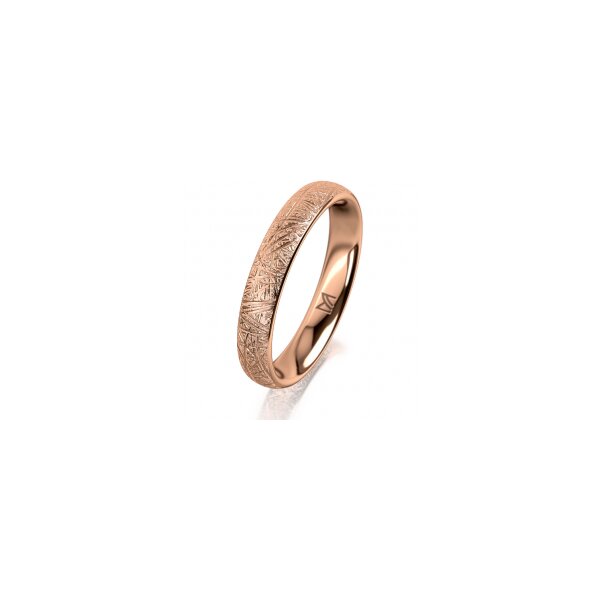 Ring 18 Karat Rotgold 3.5 mm kristallmatt
