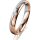 Ring 18 Karat Rot-/Weissgold 3.5 mm poliert 1 Brillant G vs 0,025ct
