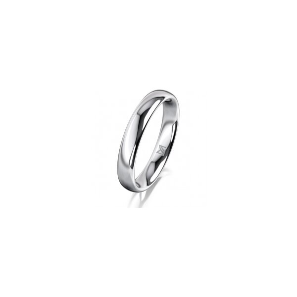 Ring 14 Karat Weissgold 3.5 mm poliert