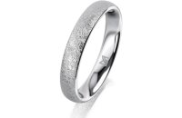 Ring 14 Karat Weissgold 3.5 mm kreismatt