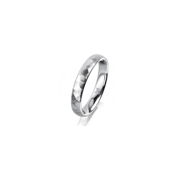 Ring 14 Karat Weissgold 3.5 mm diamantmatt