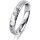 Ring 14 Karat Weissgold 3.5 mm diamantmatt 1 Brillant G vs 0,025ct