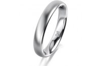 Ring 18 Karat Weissgold 3.5 mm l&auml;ngsmatt