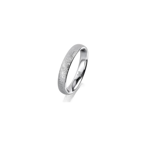 Ring 18 Karat Weissgold 3.5 mm kreismatt