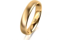 Ring 14 Karat Gelbgold 4.0 mm l&auml;ngsmatt