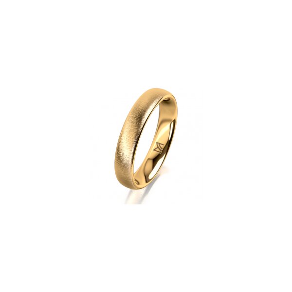 Ring 14 Karat Gelbgold 4.0 mm sandmatt
