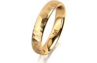 Ring 14 Karat Gelbgold 4.0 mm diamantmatt