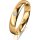Ring 14 Karat Gelbgold 4.0 mm poliert 1 Brillant G vs 0,035ct