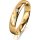 Ring 14 Karat Gelbgold 4.0 mm poliert 5 Brillanten G vs Gesamt 0,035ct