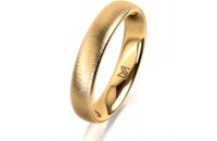 Ring 18 Karat Gelbgold 4.0 mm sandmatt