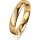Ring 18 Karat Gelbgold 4.0 mm poliert 4 Brillanten G vs Gesamt 0,020ct