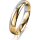 Ring 14 Karat Gelb-/Weissgold 4.0 mm poliert