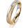 Ring 14 Karat Gelb-/Weissgold 4.0 mm kreismatt