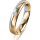 Ring 18 Karat Gelb-/Weissgold 4.0 mm l&auml;ngsmatt 1 Brillant G vs 0,035ct