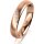 Ring 14 Karat Rotgold 4.0 mm l&auml;ngsmatt 4 Brillanten G vs Gesamt 0,020ct