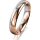 Ring 14 Karat Rot-/Weissgold 4.0 mm poliert