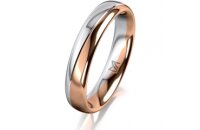 Ring 18 Karat Rot-/Weissgold 4.0 mm poliert