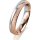Ring 18 Karat Rot-/Weissgold 4.0 mm kreismatt