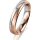 Ring 18 Karat Rot-/Weissgold 4.0 mm sandmatt