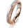 Ring 18 Karat Rot-/Weissgold 4.0 mm kristallmatt