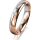 Ring 18 Karat Rot-/Weissgold 4.0 mm poliert 1 Brillant G vs 0,025ct