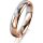 Ring 18 Karat Rot-/Weissgold 4.0 mm poliert 1 Brillant G vs 0,035ct