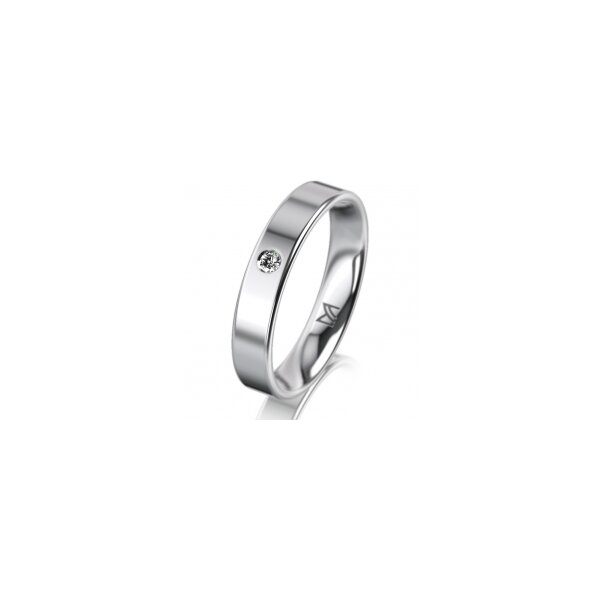 Klassik 4 Gold 585 Weiss 4.0 mm Poliert
