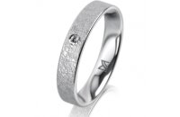 Klassik 4 Gold 585 Weiss 4.0 mm Kreismatt