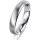 Ring 18 Karat Weissgold 4.0 mm l&auml;ngsmatt