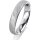 Ring 18 Karat Weissgold 4.0 mm kreismatt 1 Brillant G vs 0,025ct