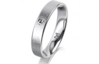 Klassik 4 Gold 750 Weiss 4.0 mm Sandmatt