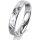 Klassik 4 Gold 750 Weiss 4.0 mm Diamantmatt