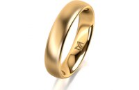 Ring 14 Karat Gelbgold 4.5 mm l&auml;ngsmatt