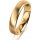 Ring 14 Karat Gelbgold 4.5 mm l&auml;ngsmatt