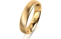 Ring 14 Karat Gelbgold 4.5 mm sandmatt