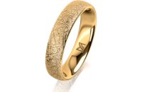Ring 14 Karat Gelbgold 4.5 mm kristallmatt