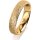 Ring 14 Karat Gelbgold 4.5 mm kristallmatt
