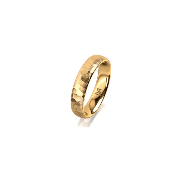 Ring 14 Karat Gelbgold 4.5 mm diamantmatt