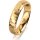 Ring 14 Karat Gelbgold 4.5 mm diamantmatt