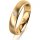 Ring 14 Karat Gelbgold 4.5 mm längsmatt 1 Brillant G vs 0,025ct