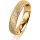 Ring 14 Karat Gelbgold 4.5 mm kristallmatt 1 Brillant G vs 0,025ct