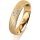Ring 14 Karat Gelbgold 4.5 mm kreismatt 1 Brillant G vs 0,035ct
