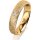 Ring 14 Karat Gelbgold 4.5 mm kristallmatt 1 Brillant G vs 0,035ct